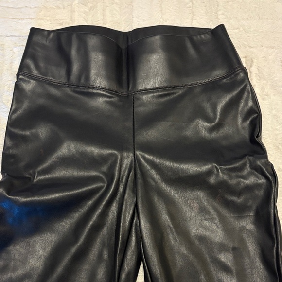 NWOT INC International Concepts Faux Black Leather Leggings - Picture 2 of 9